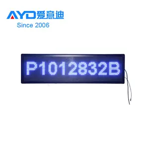 P10蓝色可编程发光二极管滚动信息显示无线发光二极管移动显示标志