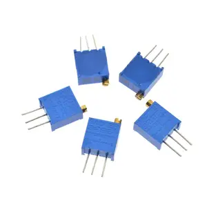 3296W 50 100 200 500 1K 2K 5K 10K 20K 50K 100K 200K 500K 1M ohm Multiturn Trimmer Potentiometer High Precision Variable Resistor