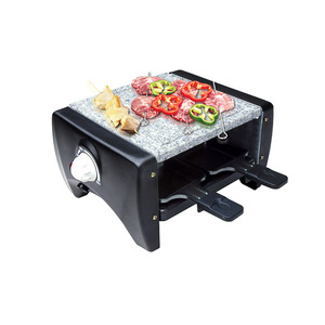 Grill électrique à <span class=keywords><strong>raclette</strong></span> <span class=keywords><strong>avec</strong></span> <span class=keywords><strong>pierre</strong></span> pour usage domestique, doté d'un contrôle de température <span class=keywords><strong>avec</strong></span> affichage numérique et surface antiadhésive - Product Image 3
