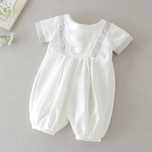 Vêtements de qualité supérieure <span class=keywords><strong>pour</strong></span> bébé garçon, tenues de baptême et d'anniversaire, <span class=keywords><strong>barboteuse</strong></span> pleine lune et chapeau, robe formelle <span class=keywords><strong>pour</strong></span> enfant - Product Image 5