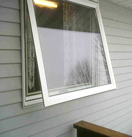 Ventana de Vidrio con Doble Acristalamiento y Toldo de UPVC, Directo de Fábrica 2026, para Viviendas y Residencias