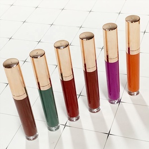 FUNDY MAKEUP 24 Rouge à Lèvres Liquide Imperméable Vegan Mat Private Label Gold Lid - Product Image 3