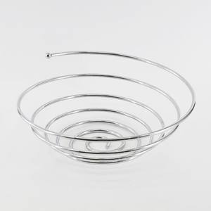 Corbeille à fruits suspendue en fil métallique moderne de forme ronde - Product Image 5