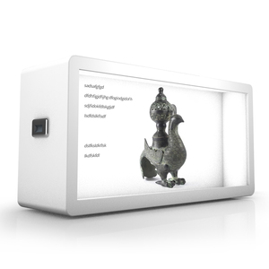 49 ''<span class=keywords><strong>prix</strong></span> d'usine panneau de boîte d'écran tactile en verre transparent/boîte d'affichage LCD transparente pour salle d'exposition - Product Image 1
