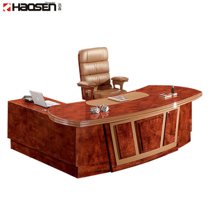 Rolls 6831 Latest Comfortable <strong>Walnut</strong> Luxury High Class Table Office Wooden Executive Office <strong>Desk</strong> - Product Image 4