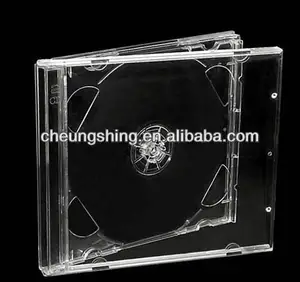 Pabrik Cheung Shing 10.4Mm CD Jewel Case dan CD Holder dengan Tray Bening Disesuaikan Tersedia