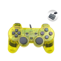 Manette de jeu filaire, jaune, édition, pour Playstation 2, contrôleur, joystick