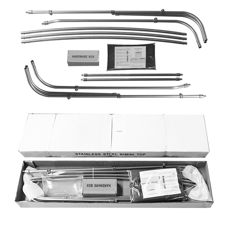 3 arco bimini de acero inoxidable bimini top Incluye montaje de hardware y de arranque