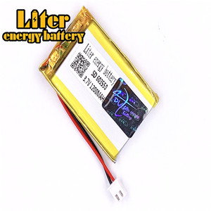 Plug 2.5-2 P 3.7 V 603550 1200 mah lipo battery Rechargeable solar li ion polymer lithium battery with PCM - Product Image 1