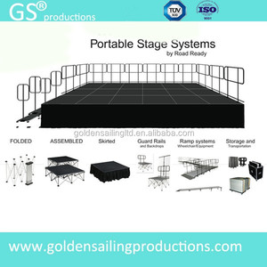Giá rẻ xách tay sân khấu, sân khấu trình diễn có rèm che đóng gói bởi flight case - Product Image 3