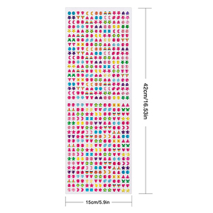 Vente chaude enfants BRICOLAGE décoratif 3D <span class=keywords><strong>bijou</strong></span> paillettes époxy autocollant en cristal de diamant pour fille - Product Image 3
