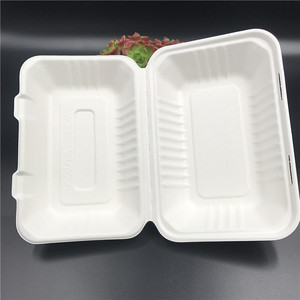 <span class=keywords><strong>2025</strong></span> Top bán dùng một lần phân hủy sinh học có bản lề Nắp thức ăn nhanh container 9 inch bã mía lấy đi hộp cho Bento - Product Image 5