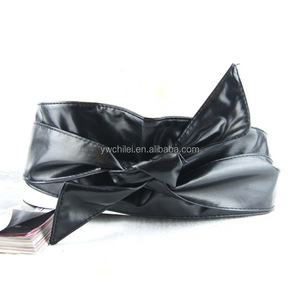 Mujeres nuevo abrigo de cuero corsé Cinch cintura larga correa de la PU - Product Image 3