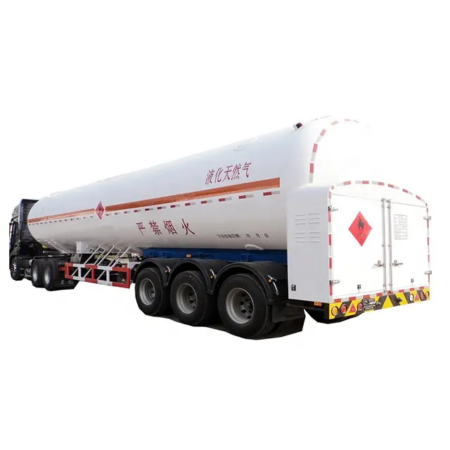 PANDA 3-axle lng cryogenic tank truck trailer lng/ cng tanker semitrailers vessel