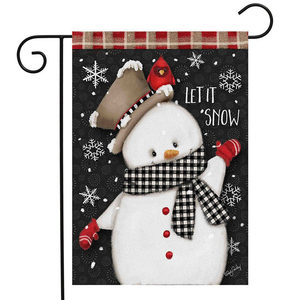 Decoración personalizada del monograma Navidad Bandera de jardín, jardín bandera decoración de Navidad - Product Image 1
