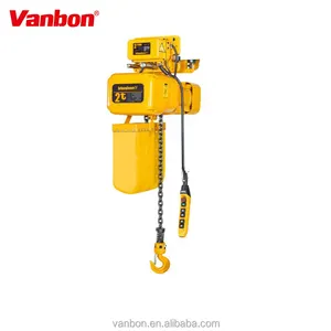 Vanbon 2 T Vanbon Produsen Konstruksi Chain Bermotor Trolley Electric Chain Hoist