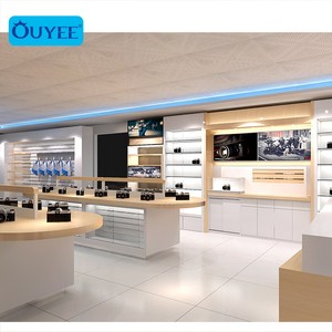 <span class=keywords><strong>Electronics</strong></span> Shop Counter Design Kamera <span class=keywords><strong>Display</strong></span> Tisch Custom Electronic Shop Dekoration Möbel