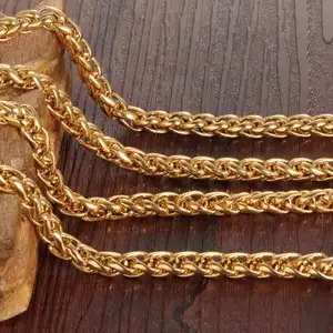 Productos más vendidos, nuevo diseño de cadena dorada para hombre