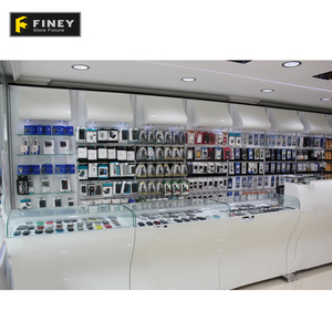 Điện Thoại Di Động Phụ Kiện Hiển Thị Truy Cập Thiết Kế Kính Showcase Hiển Thị Nội Thất Điện Thoại Cửa Hàng Truy Cập - Product Image 1