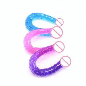 Everycom Crystal Dildo Realistic Double Ended Penis for Lesbian Sex