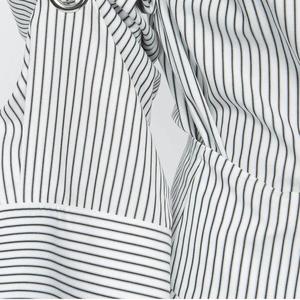 <span class=keywords><strong>Manga</strong></span> larga asimétrico Hem Camiseta estilo mujer algodón azul y blanco rayas camisa vestido YLDR213D - Product Image 6
