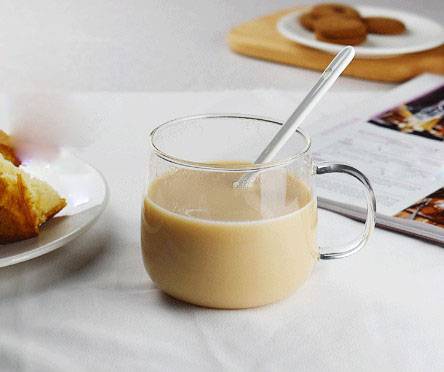 Handmade Heat Resistant Borosilicate Custom Glass Coffee Cup With Handle