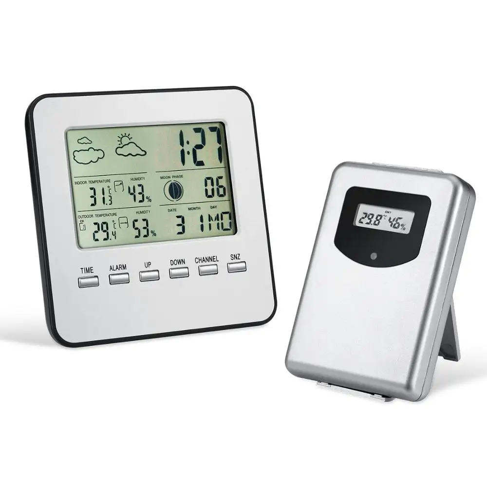 電子ワイヤレス温度計と湿度計ワイヤレスリモートモニタリング温度計ホーム気象台ワイヤレスセンサー