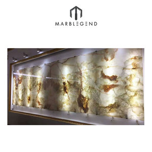 Pannelli della decorazione della parete di prezzi di fabbrica di lusso cinese retroilluminato bianco <span class=keywords><strong>onice</strong></span> <span class=keywords><strong>marmo</strong></span> per la vendita - Product Image 5