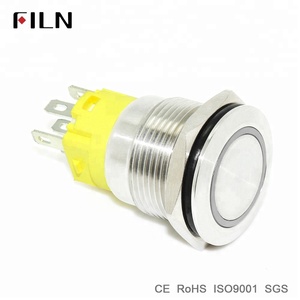 19mm tạm thời latching nổ bằng chứng chuyển đổi kim loại <span class=keywords><strong>push</strong></span> <span class=keywords><strong>button</strong></span> với 6V 12V 24V LED Đèn - Product Image 4