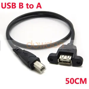 מפעל מחיר 50cm מיקרו USB B ל-USB מתאם ממיר מדפסת כבל