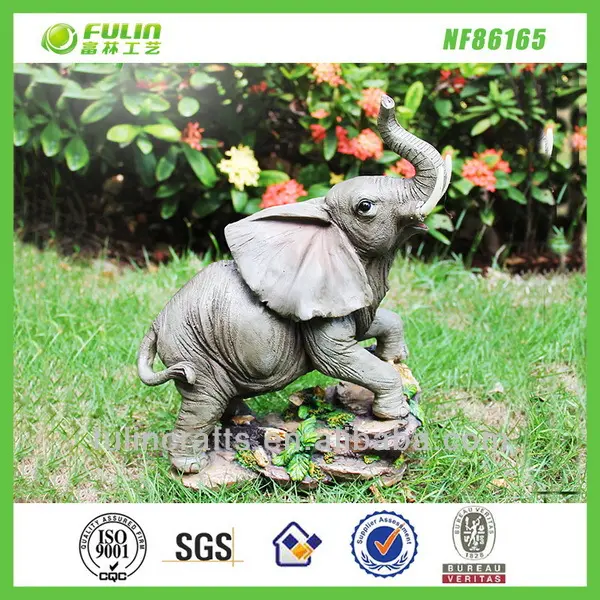 figurine animaux de jardin en résine éléphant décoration extérieure