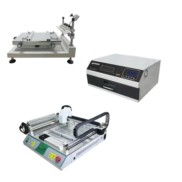 Small LED Strip Pick and Place Machine SMT Stencil Printer Solder Paste Soldering SMD Production Line