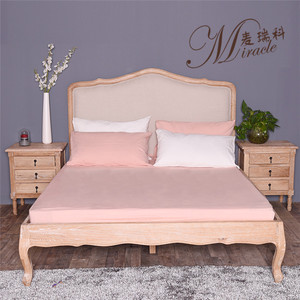 <span class=keywords><strong>Letto</strong></span> <span class=keywords><strong>Matrimoniale</strong></span> in Stile <span class=keywords><strong>Francese</strong></span> con Struttura in Legno Massello Semi-Aperta Rivestito in Tessuto - Product Image 3