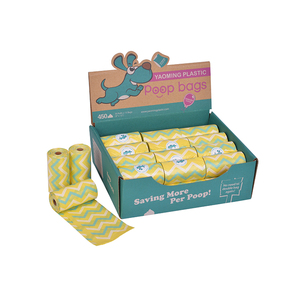 Özel baskılı çevre dostu köpek kaka torbası s kokulu Compostable biyobozunur Pet atık köpek kaka torbası - Product Image 1
