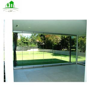 Systèmes de rails pour portes pliantes, portes accordéon intérieures, portes extérieures <span class=keywords><strong>sans</strong></span> cadre en verre, alliage d'aluminium fini <span class=keywords><strong>sans</strong></span> cadre en aluminium - Product Image 6
