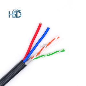 Cat 5 Câble Avec Puissance Nominale CCTV <span class=keywords><strong>Ethernet</strong></span> Combiné Cat5 <span class=keywords><strong>Et</strong></span> À Côté Sur Cordon D'alimentation Lignes Pour Fils Cordons Câble Séparation - Product Image 6