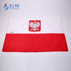 Bandera de <span class=keywords><strong>Polonia</strong></span> de Alta Calidad de Fábrica, Muestra Gratuita, Bandera de País con Estampado de Seda en Poliéster, Bandera con Manga - Product Image 4