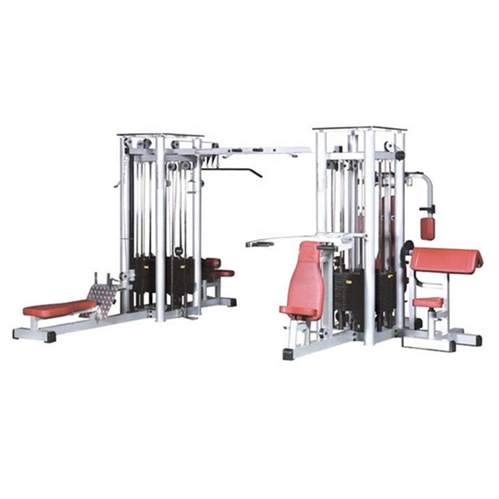 Multi Jungle коммерческое оборудование для спортзала, 8 станций, многофункциональное оборудование для спортзала и фитнеса
