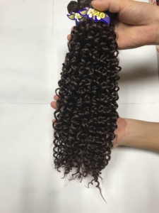 合成卷发水波ombre束价格便宜人类头发感觉蛋白纤维头发 - Product Image 3
