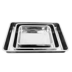 <strong>Large</strong> Capacity Multifunction Stainless Steel square Steamer <strong>Tray</strong> Deep Baking Food <strong>Tray</strong> Rectangular <strong>Tray</strong> - Product Image 3