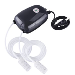 Pompe à air silencieuse pour aquarium 5W, <span class=keywords><strong>mini</strong></span> aérateur pour aquarium, pompe à oxygène, double sortie, pompe à air, 2 pierres à air/2M tubes en silicone - Product Image 1