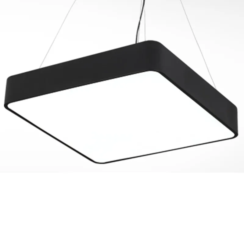 Hot Sale LED Square Super Market Mall Store Ceiling Lamp Modern Simple Commercial Hanging Light Office Lighting