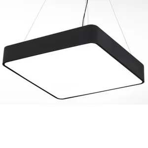 Hot Koop Led Vierkante Super Markt Mall Winkel Plafond Lamp Moderne Eenvoudige Commerciële Opknoping Licht Kantoor Verlichting