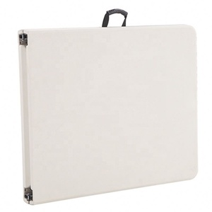 Commercio all'ingrosso a buon mercato noleggio albergo ristorante sala da pranzo <span class=keywords><strong>ristorazione</strong></span> bianco HDPE 6ft rotonda retangular tavolo pieghevole in plastica <span class=keywords><strong>per</strong></span> <span class=keywords><strong>la</strong></span> cerimonia nuziale - Product Image 4