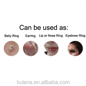 yeni varış tıbbi burun çember burun halkaları piercing çift burun halkası piercing - Product Image 5
