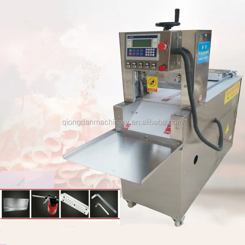 Tự Động Đông Lạnh Thịt Slicer Máy Thịt Cừu Thịt Lợn CuộN Slicing Cho Lẩu Sử Dụng Thịt Cutter Giá Máy Để Bán