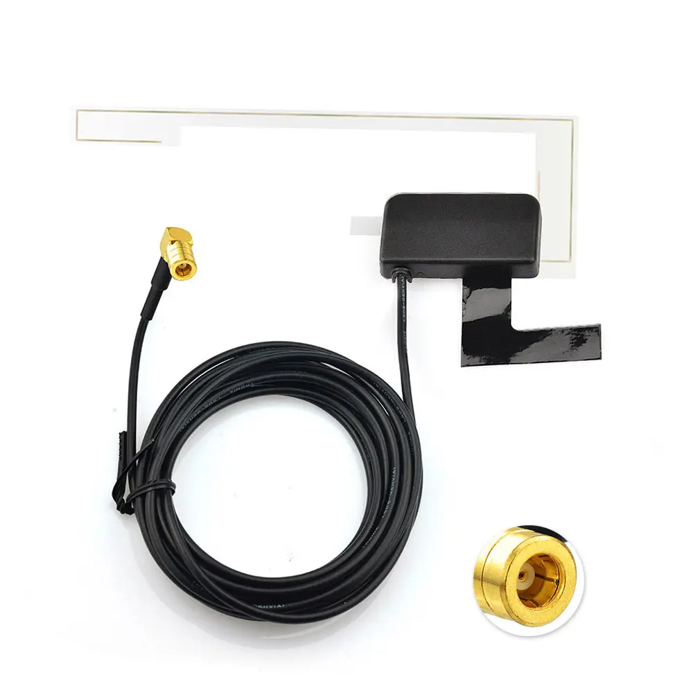 DAB/DAB SMB Auto Digitale Antenna Attiva per la Radio, Ricevitore Tv Digitale Auto Antenna Radio Antenna Cavo