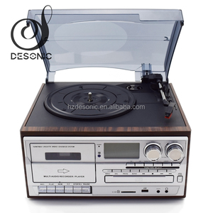 Tourne-disque vinyle optique classique, lecteur de CD vidéo - Product Image 1