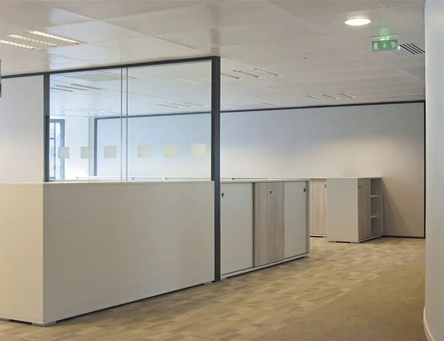 Manufacturer custom-made glass office partition wall