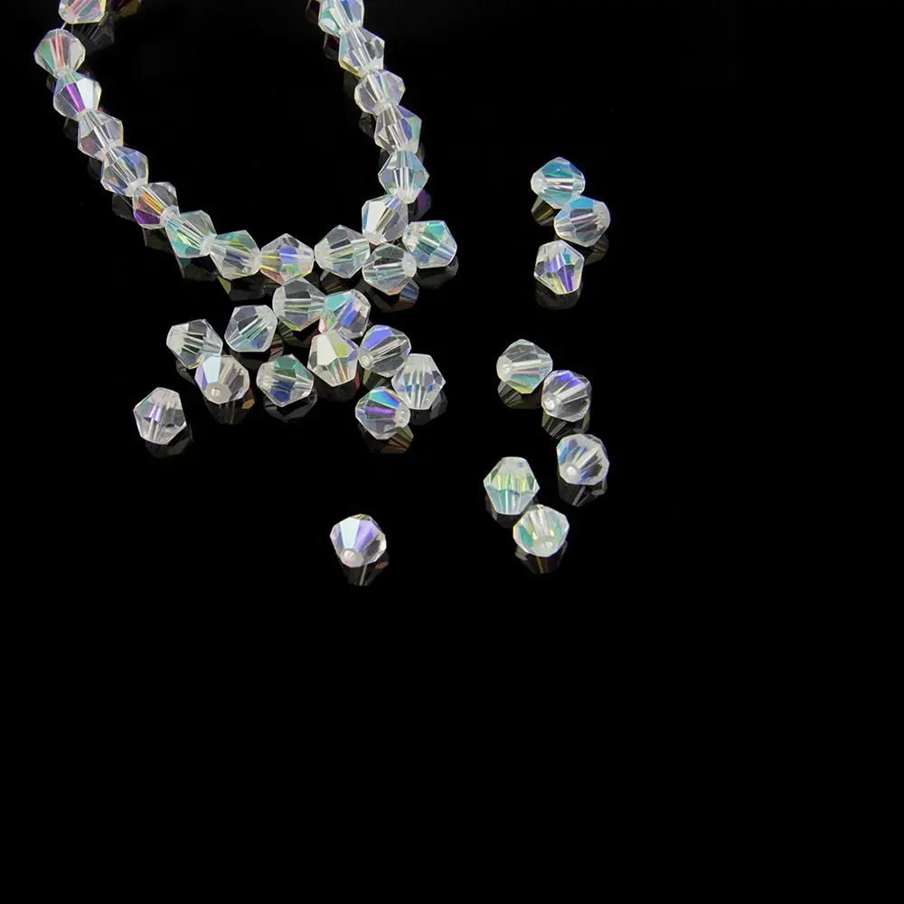 Factory Direct Supply Clear Crystal Bicone Kralen Thuis Gordijn Decoratieve Bead String Prachtige Glazen Kralen Voor Sieraden Maken